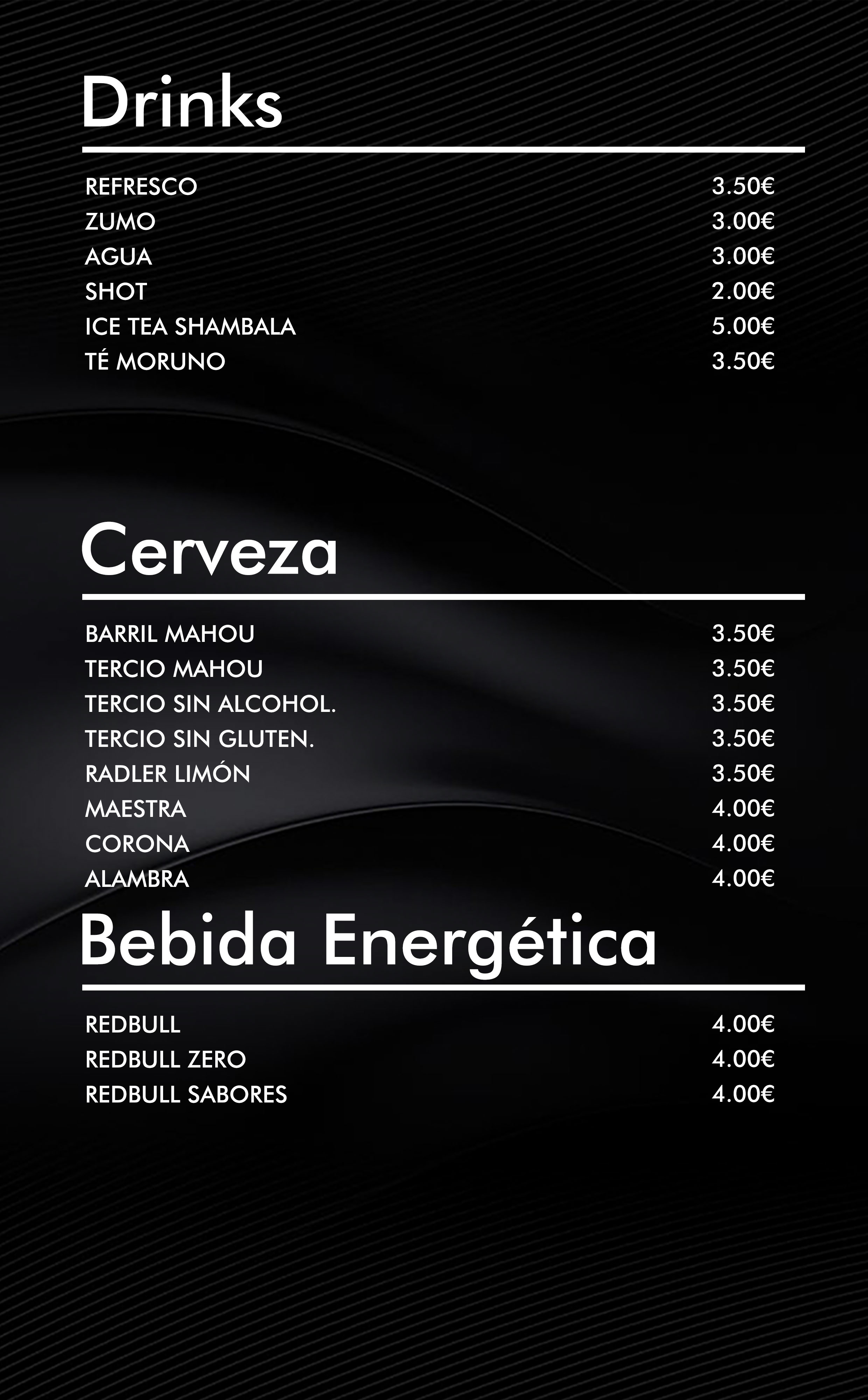 DRINKS