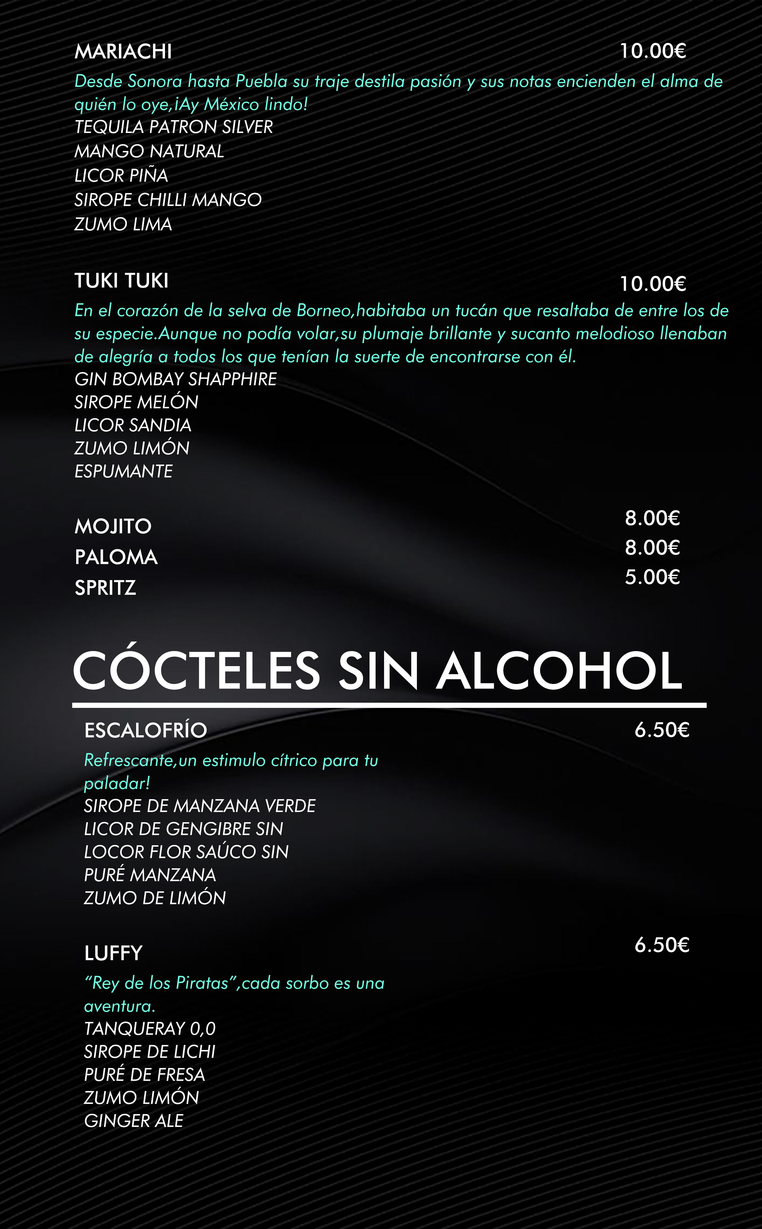 CÓCTELES
